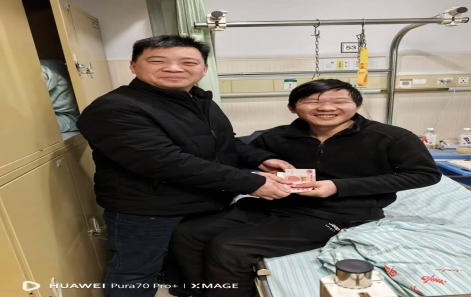 【员工关切】j9.com网址誉丰工会探望慰问生病住院员工